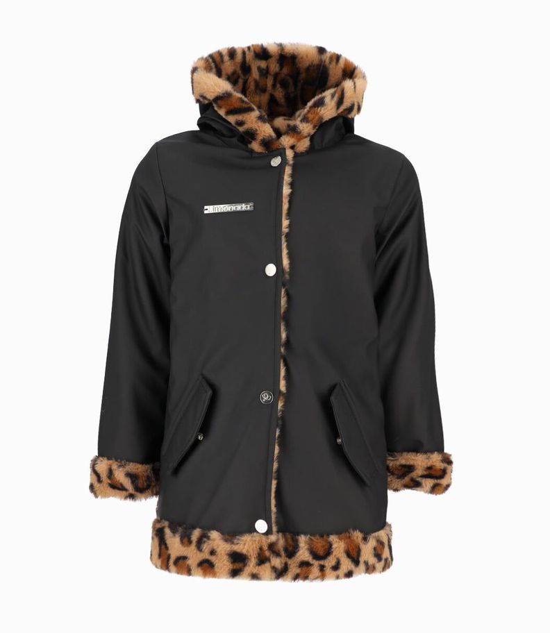 Chaqueta niña engomada negro Limonada-0