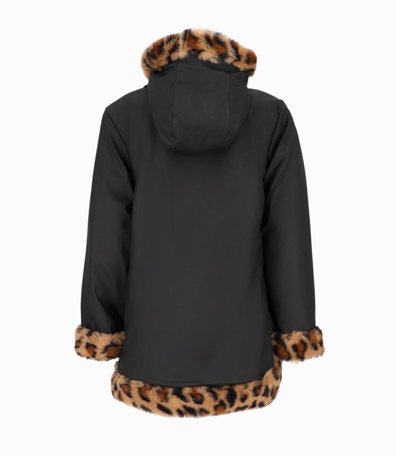 Chaqueta niña engomada negro Limonada-1