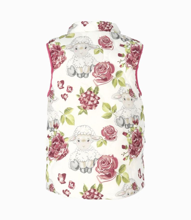 Parka niña sin mangas blanco Limonada-1