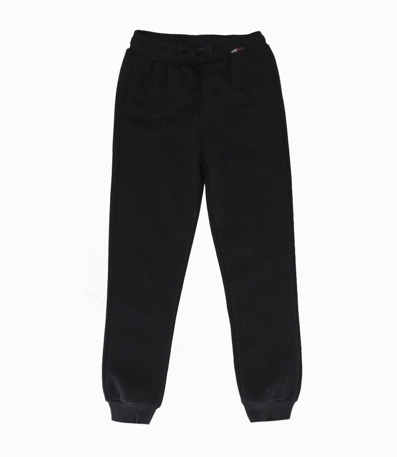 Pantalón de buzo niño jogger negro Black and Blue-0