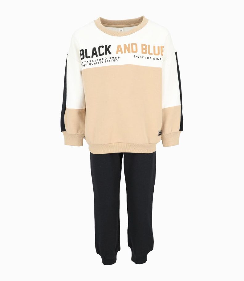 Buzo niño con diseño blanco Black and Blue-0
