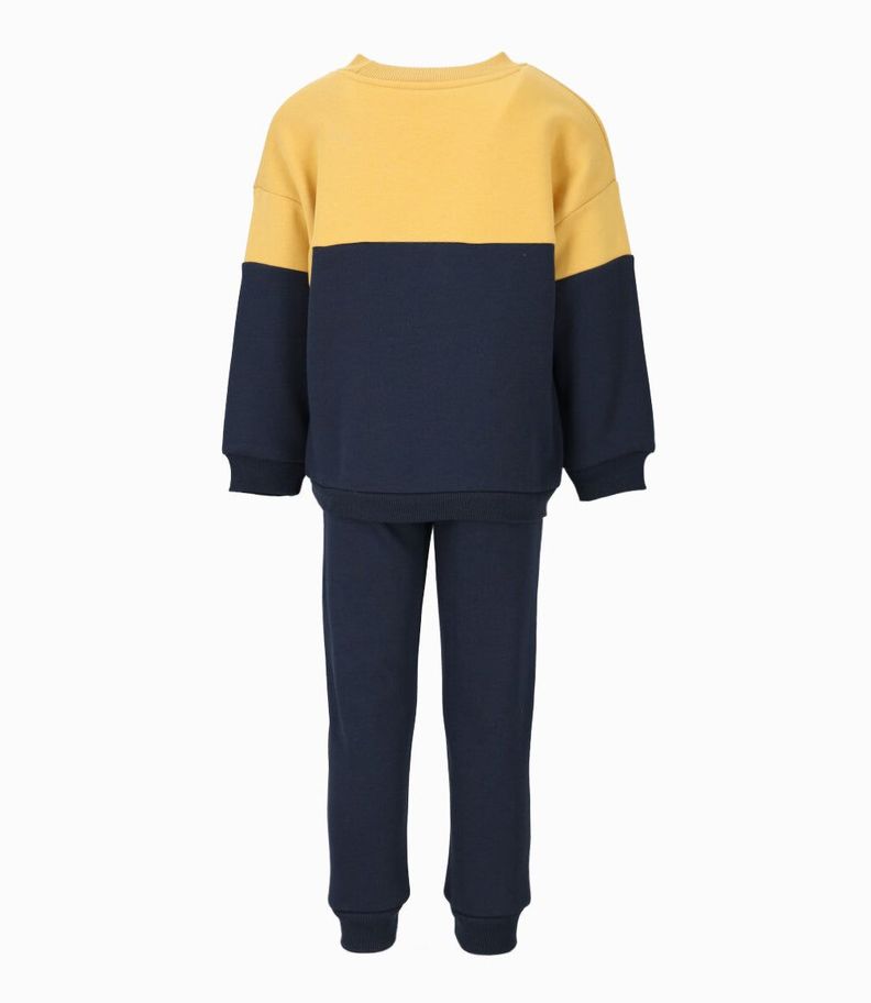 Buzo niño tricolor mostaza Black and Blue-1