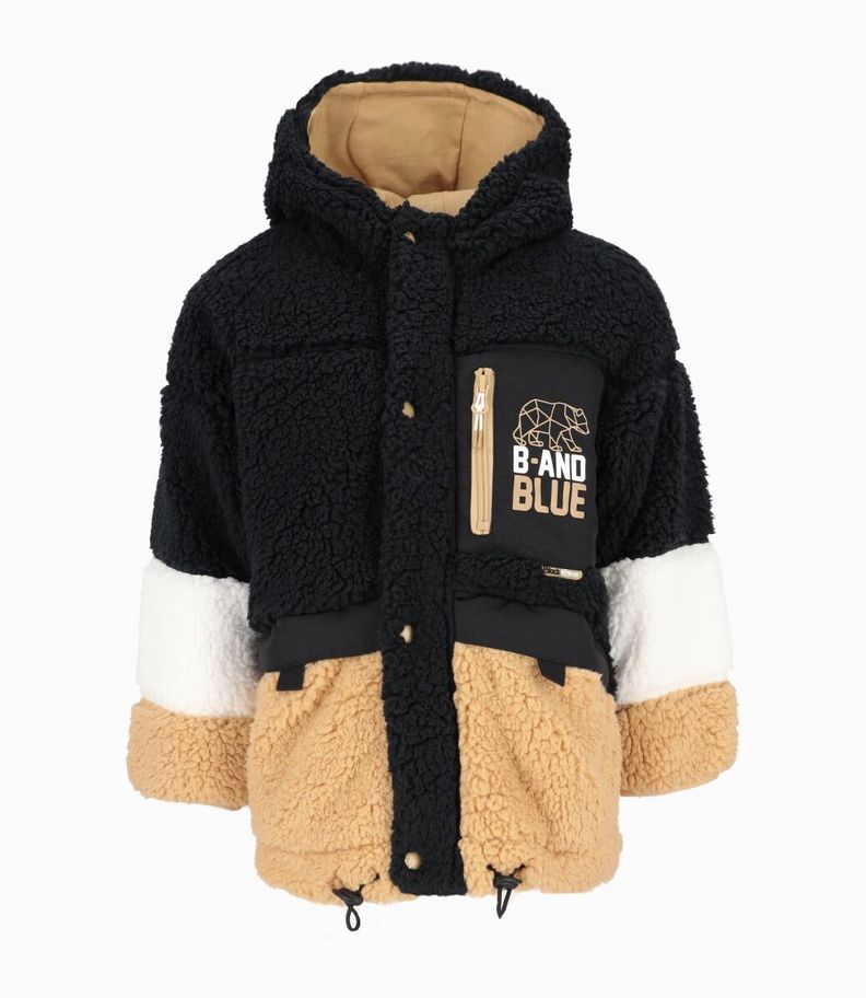 Chaqueta niño sherpa negro Black and Blue-0