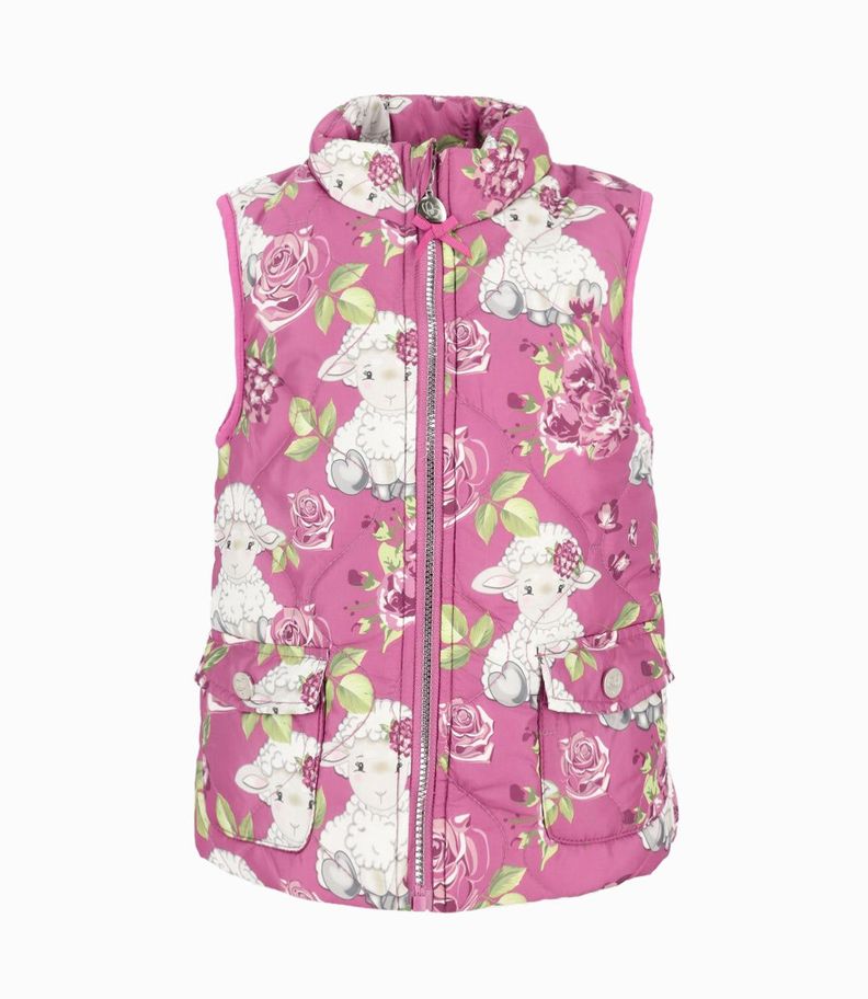 Parka niña sin mangas palo rosa Limonada-1