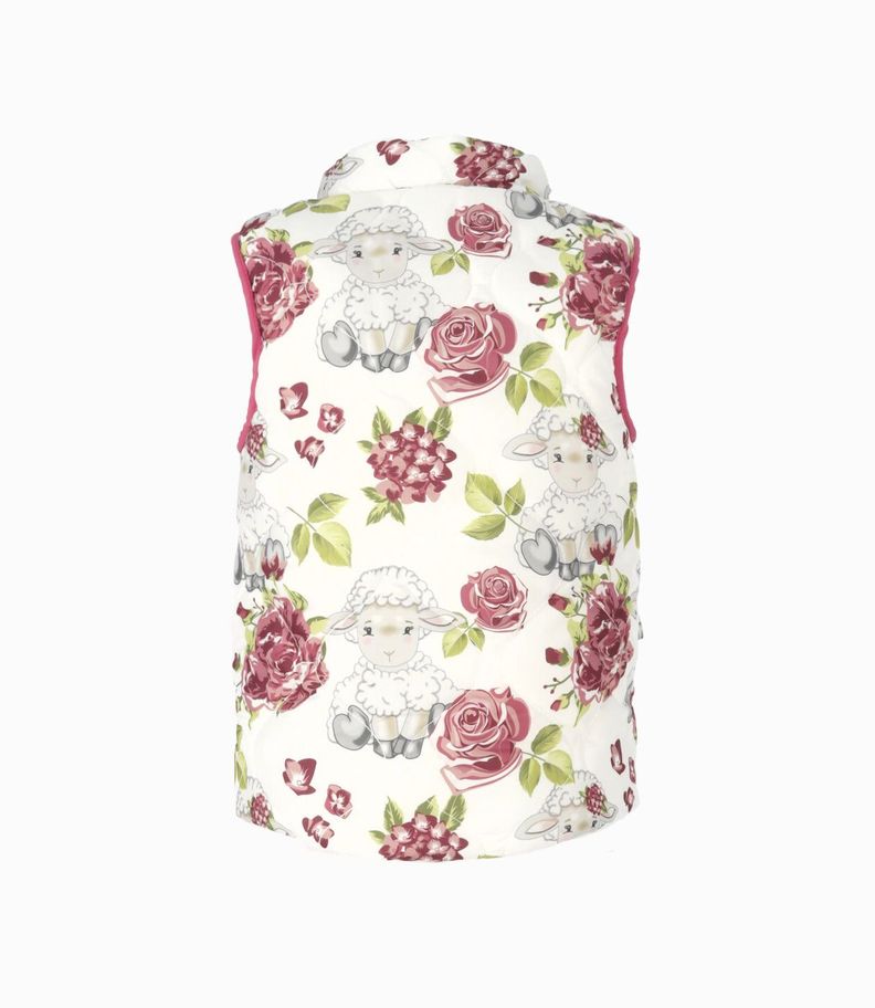 Parka bebés sin mangas blanco Limonada-1