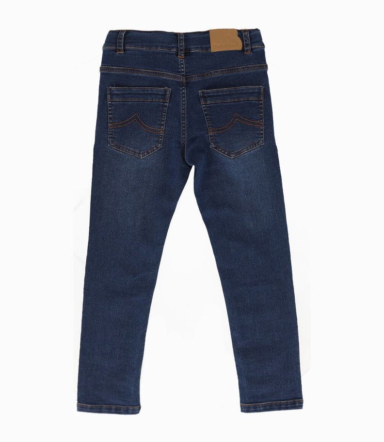 Jeans niño básico denim azul Black and Blue-1