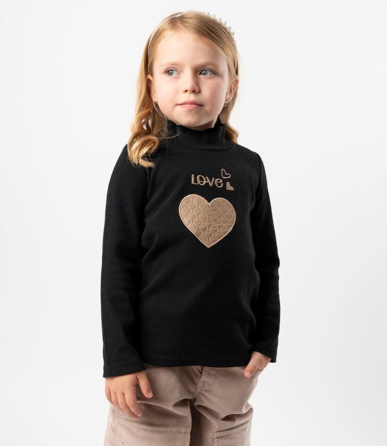 Polera niña beatle negro Limonada-0