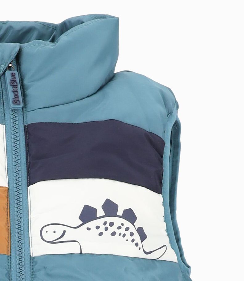 Parka niño sin mangas petróleo Black and Blue-2