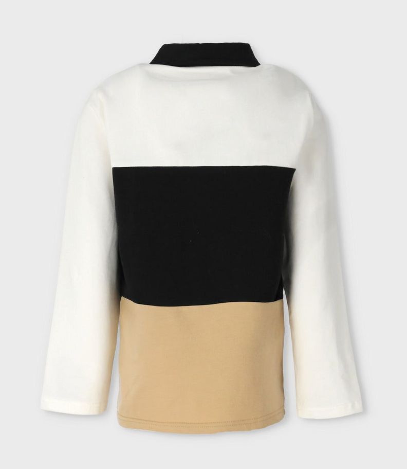 Polera niño con cuello blanco Black and Blue-1