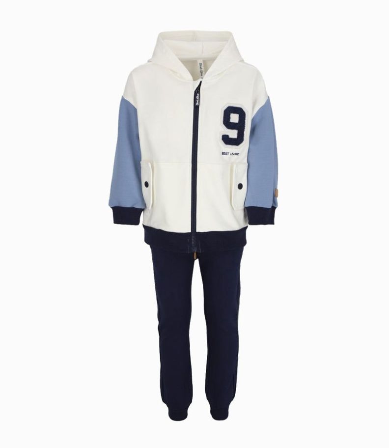 Buzo niño tricolor blanco Black and Blue-0