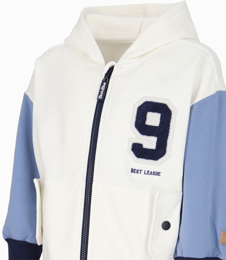 Buzo niño tricolor blanco Black and Blue-2
