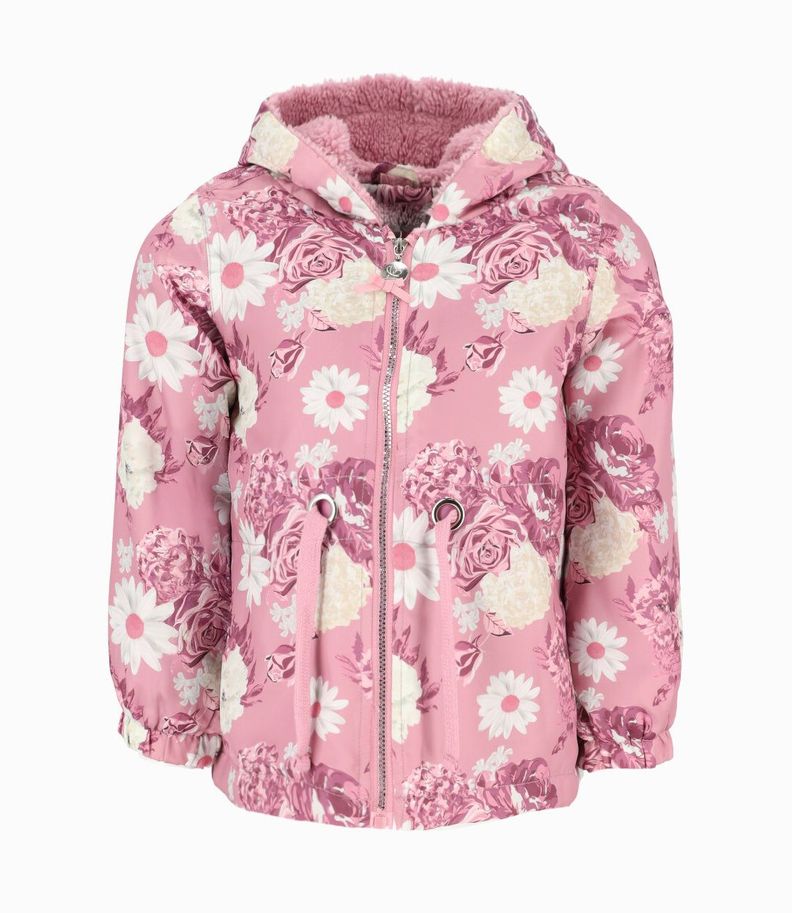 Chaqueta niña floreada palo rosa Limonada-0