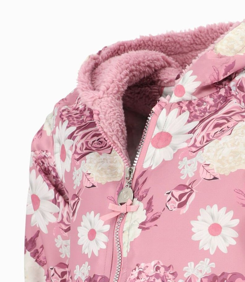 Chaqueta niña floreada palo rosa Limonada-2