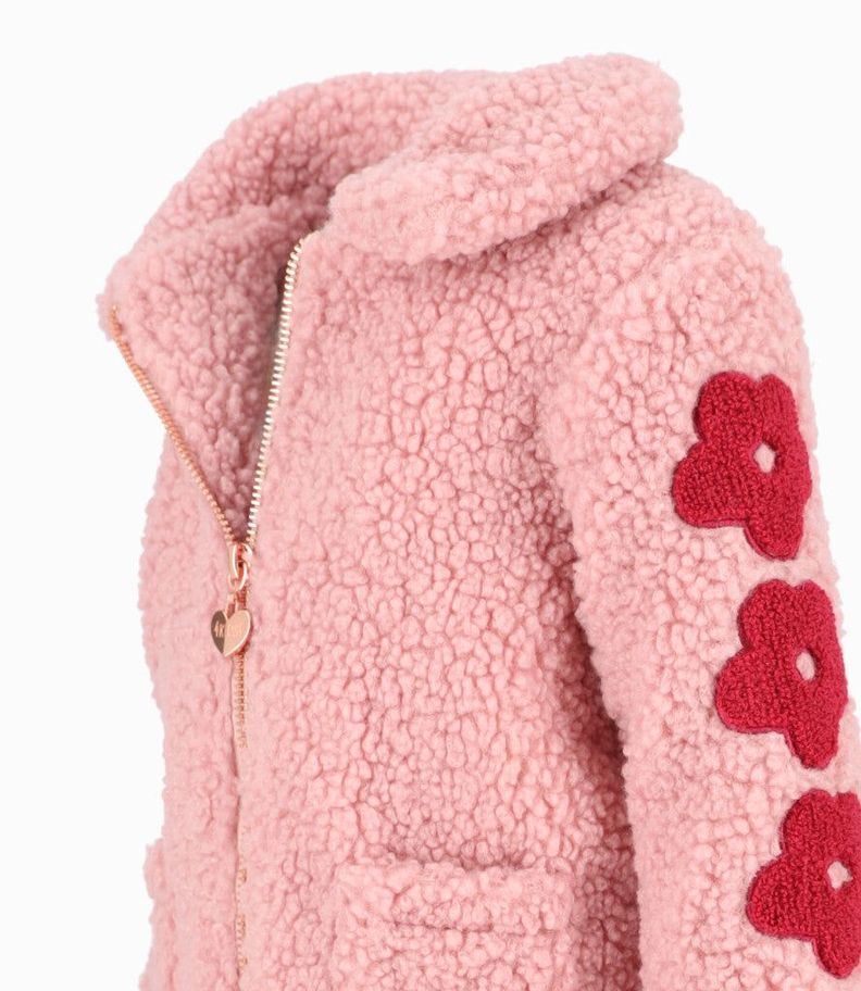 Chaqueta bebés flores morado 4 Kids-2