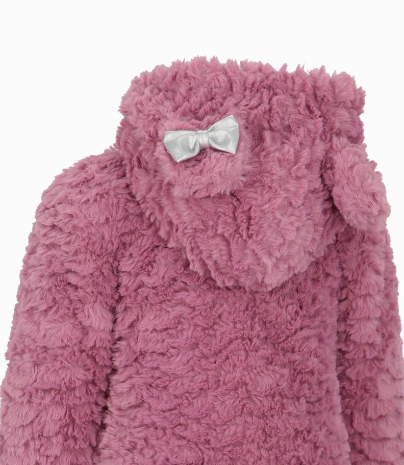 Chaqueta bebé con conejo palo rosa Limonada-2