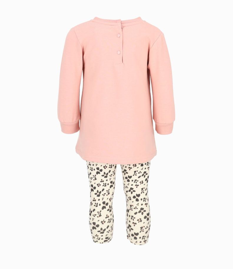 Conjunto bebés con flores rosado 4 Kids-1