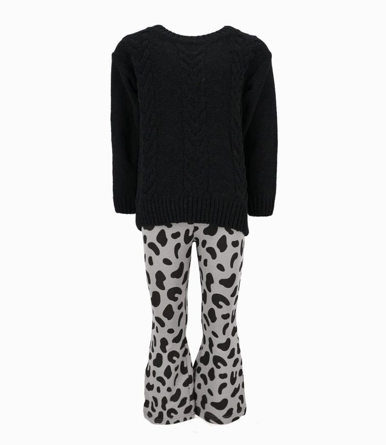 Conjunto niña con diseño negro Limonada-1