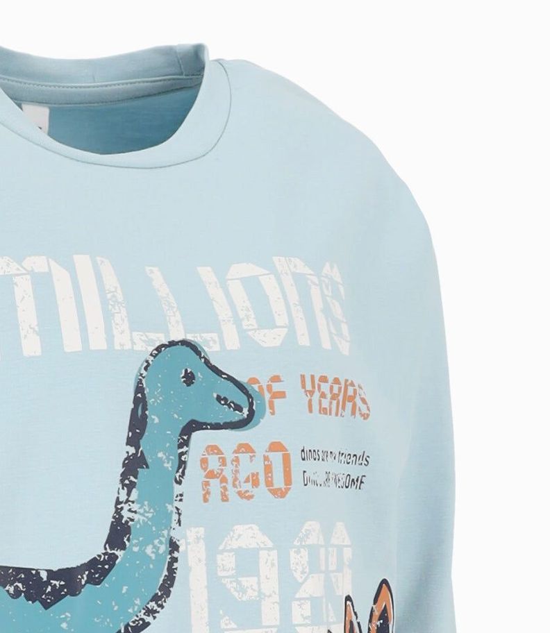 Polera niño con dinosaurios menta Black and Blue-2
