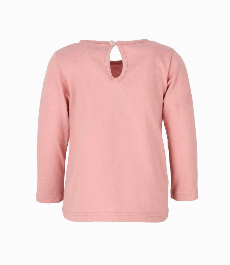 Polera bebés básica palo rosa Limonada-1