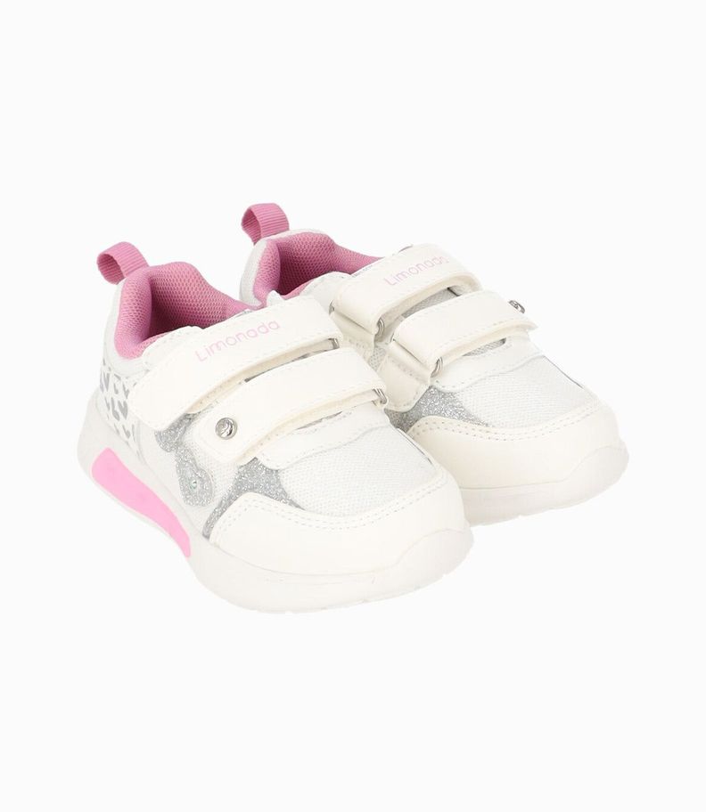 Zapatilla bebé con luces Blanco LIMONADA