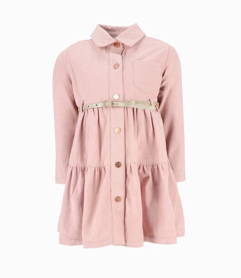 Vestido niña con cinturón morado 4 Kids-0