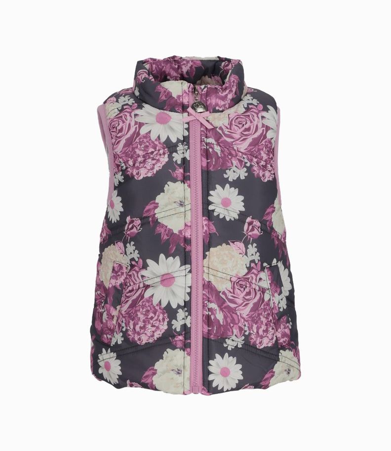 Parka bebé con flores palo rosa Limonada-0