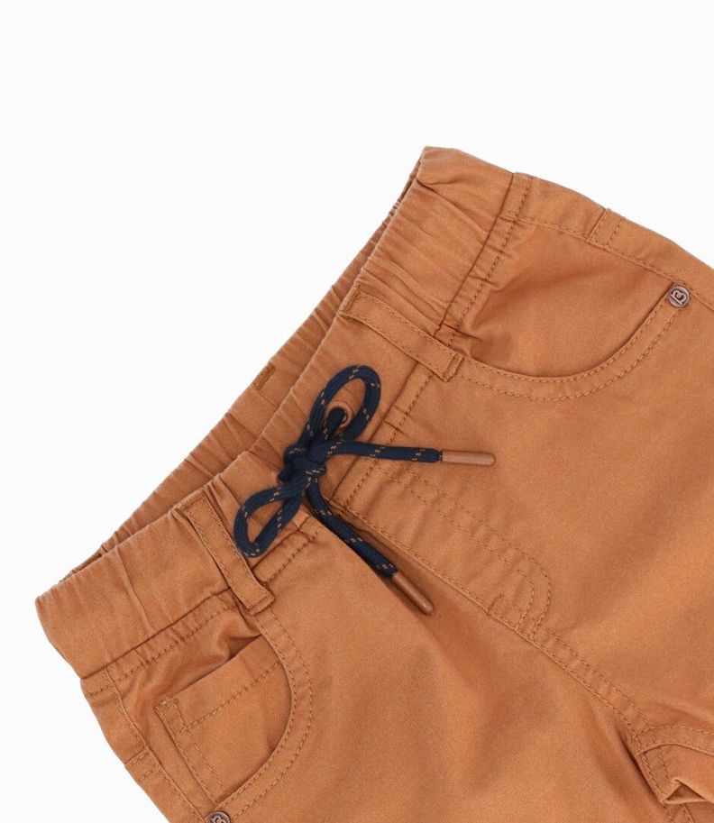 Pantalón bebés básico camel Black and Blue-2