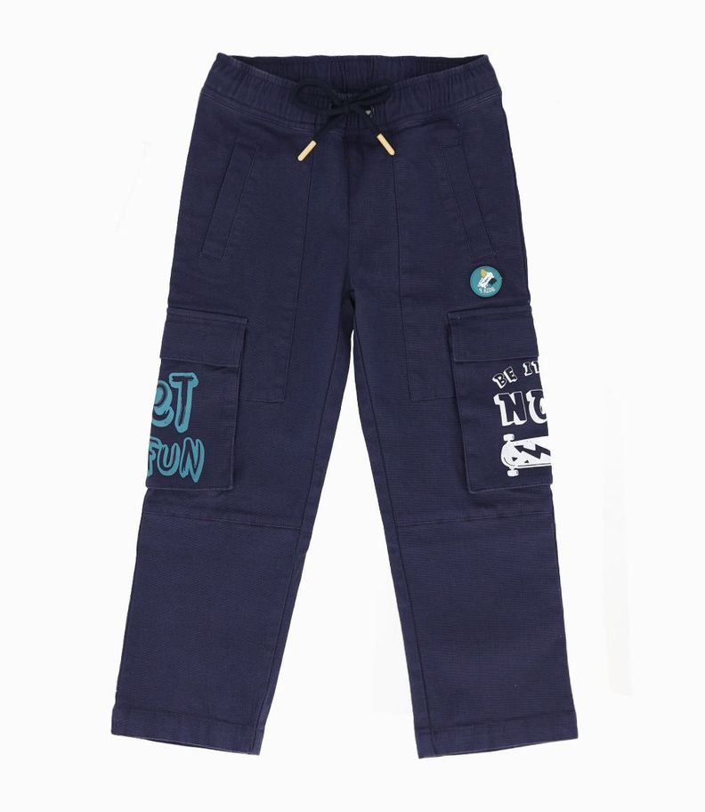 Pantalón niño cargo azul marino 4 Kids-0