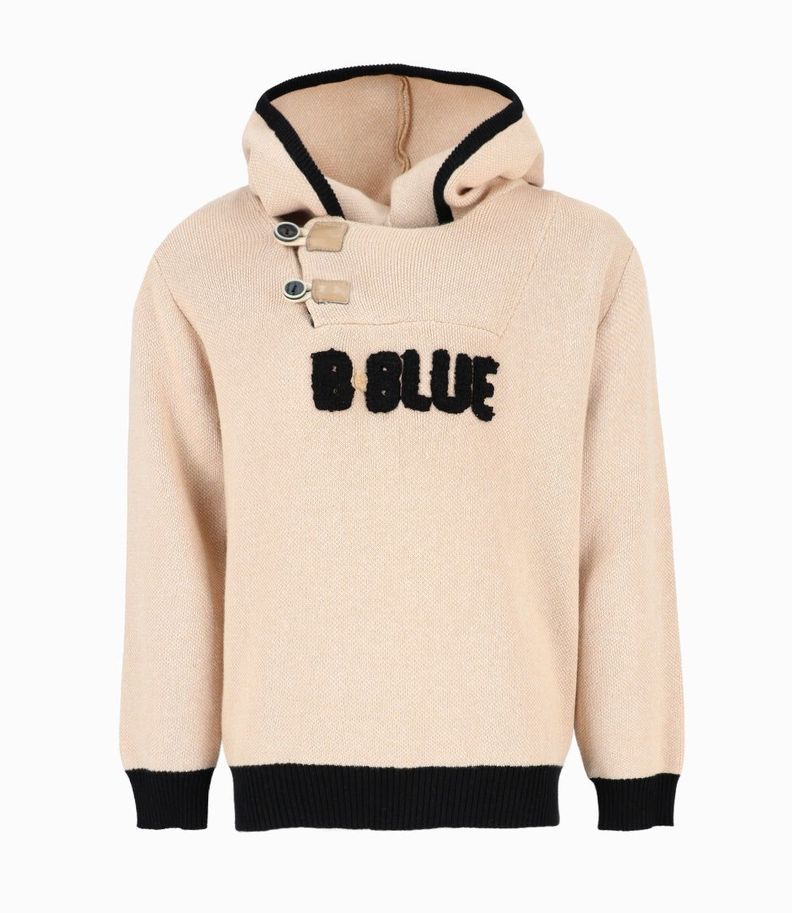 Chaleco niño tejido beige Black and Blue-1