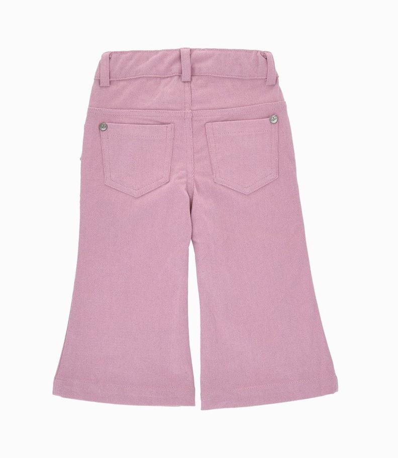 Pantalón bebé wide leg palo rosa Limonada-1
