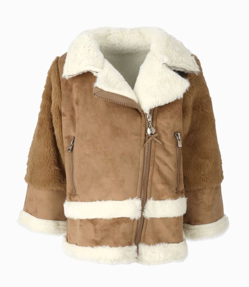 Chaqueta niña aviadora chocolate Limonada-0
