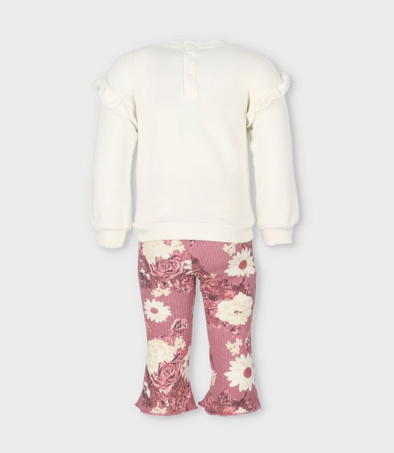 Conjunto bebé flare blanco Limonada-1