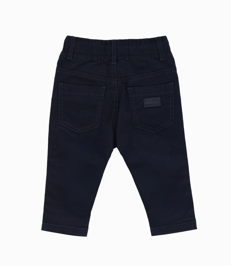 Pantalón bebés básico azul marino Black and Blue-1