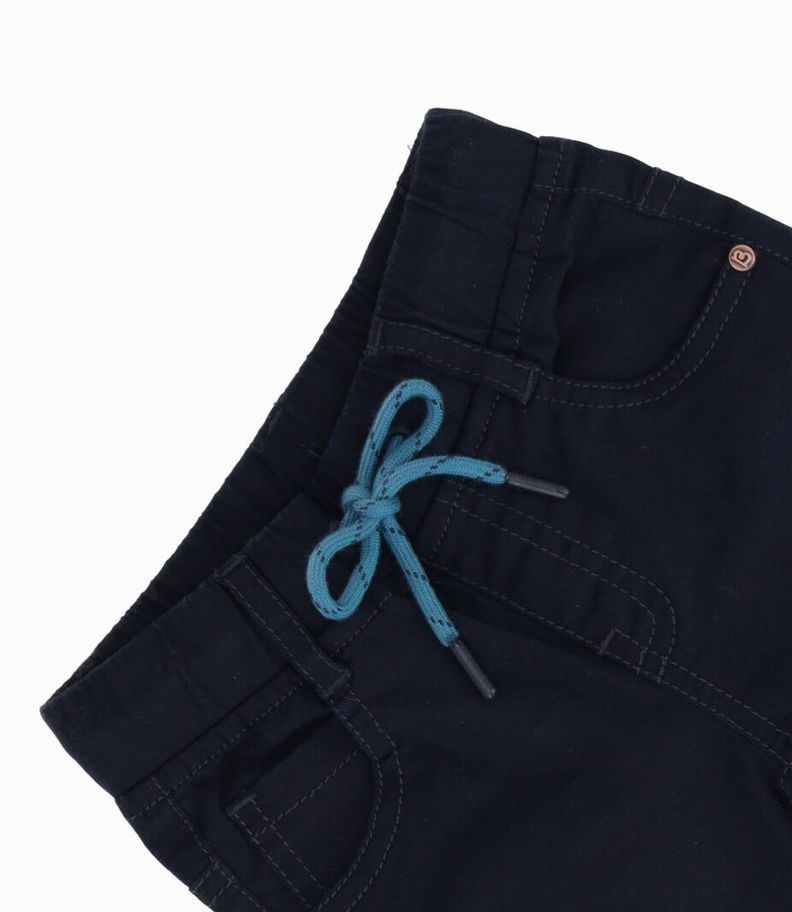 Pantalón bebés básico azul marino Black and Blue-2
