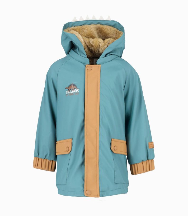 Chaqueta bebés de dinosaurio petróleo Black and Blue-0