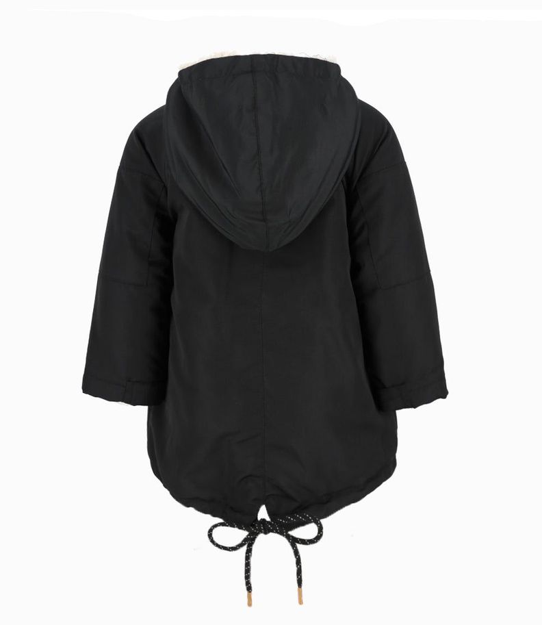 Abrigo bebés impermeable negro Black and Blue-1