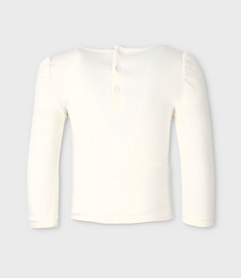 Polera bebés con osito blanco Limonada-1