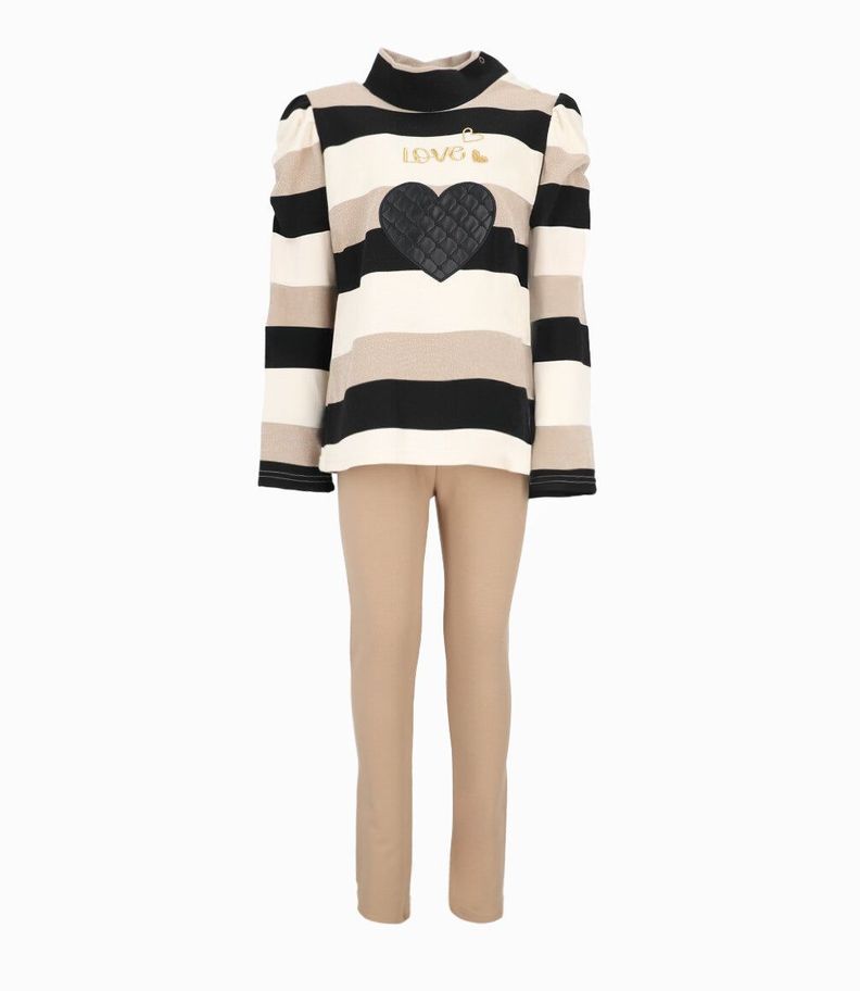 Conjunto niña beatle beige Limonada-1