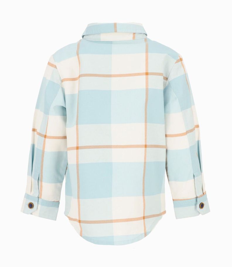 Camisa bebés cuadrillé menta Black and Blue-4