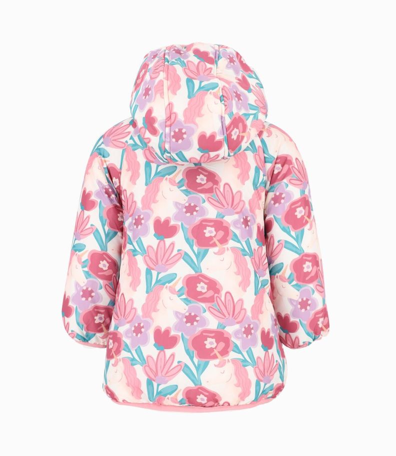 Parka bebés floreada rosado 4 Kids-1