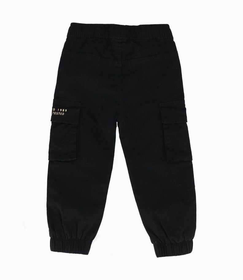 Pantalón bebés jogger negro Black and Blue-1