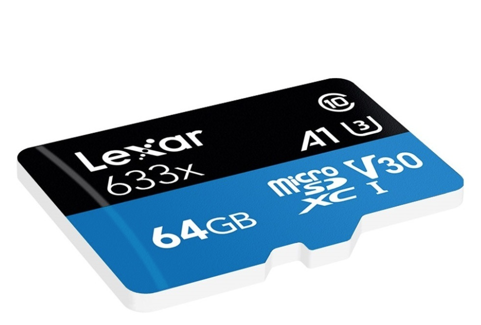 MicroSD LEXAR 64GB high Performance  633x Class 10 U3 A1-0
