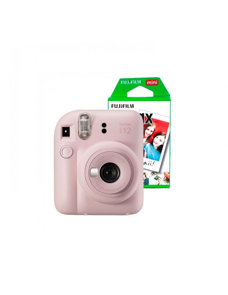 Cámara Instax Mini 12 Color Rosado + 10 Films-0
