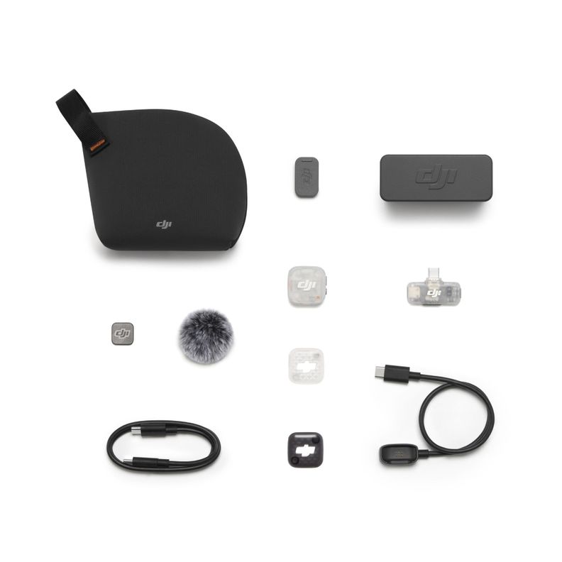 DJI Mic Mini 2S (1 TX + 1 Mobile RX + Charging Case) Negro