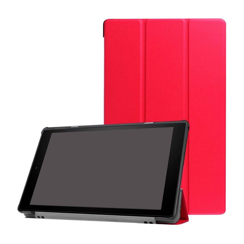Funda Fibra Fire HD10 (9-10Gen) Color Rojo-0
