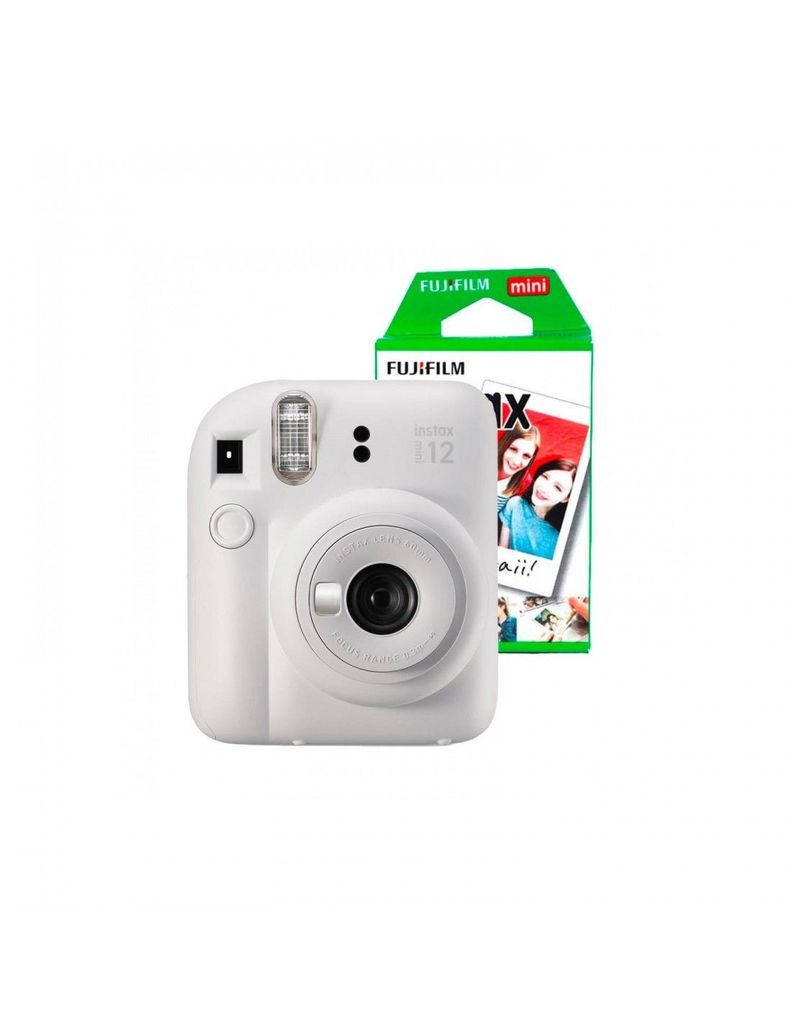 Cámara Instax Mini 12 Color Blanco Invierno + 10 Films-0