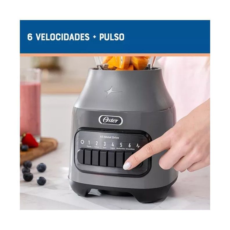 Licuadora Oster Vaso Vidrio 6 Velocidades Pulso-2