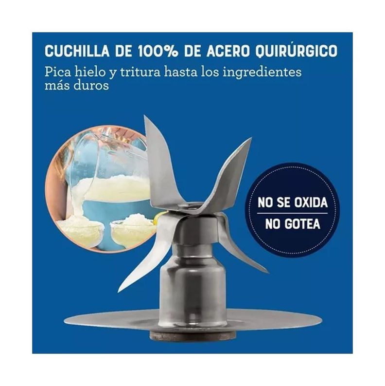 Licuadora Oster Vaso Vidrio 6 Velocidades Pulso-5