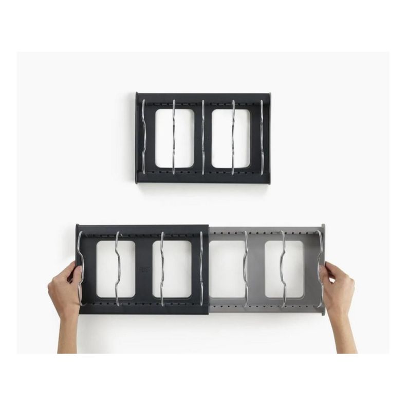 Escurridor Secador De Loza Platos Ajustable Negro-1