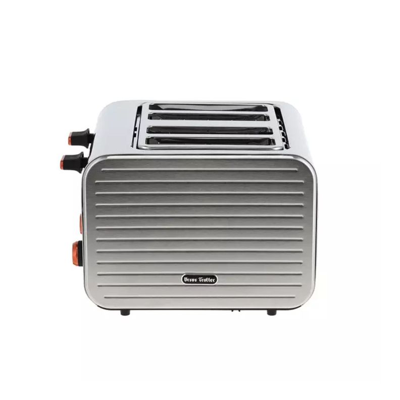 Tostador De Pan El ctrico 1600w 7 Niveles 4 Rebanadas Plateado